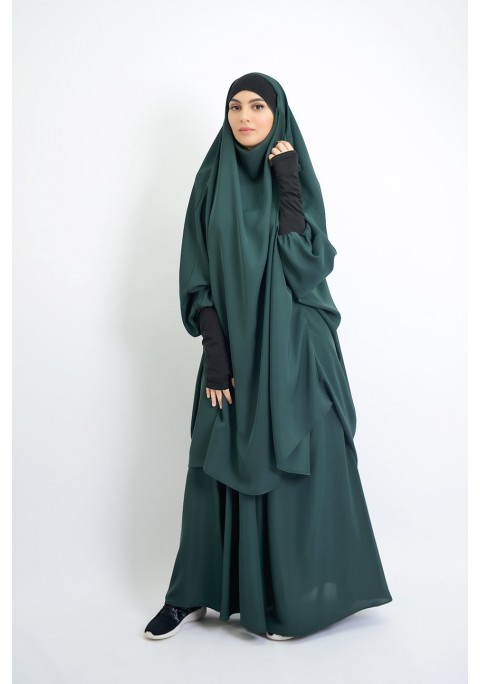 Black Jilbab Abaya hijab muslim dress arab kaftan Saudi Dubai Soft Ladies women 