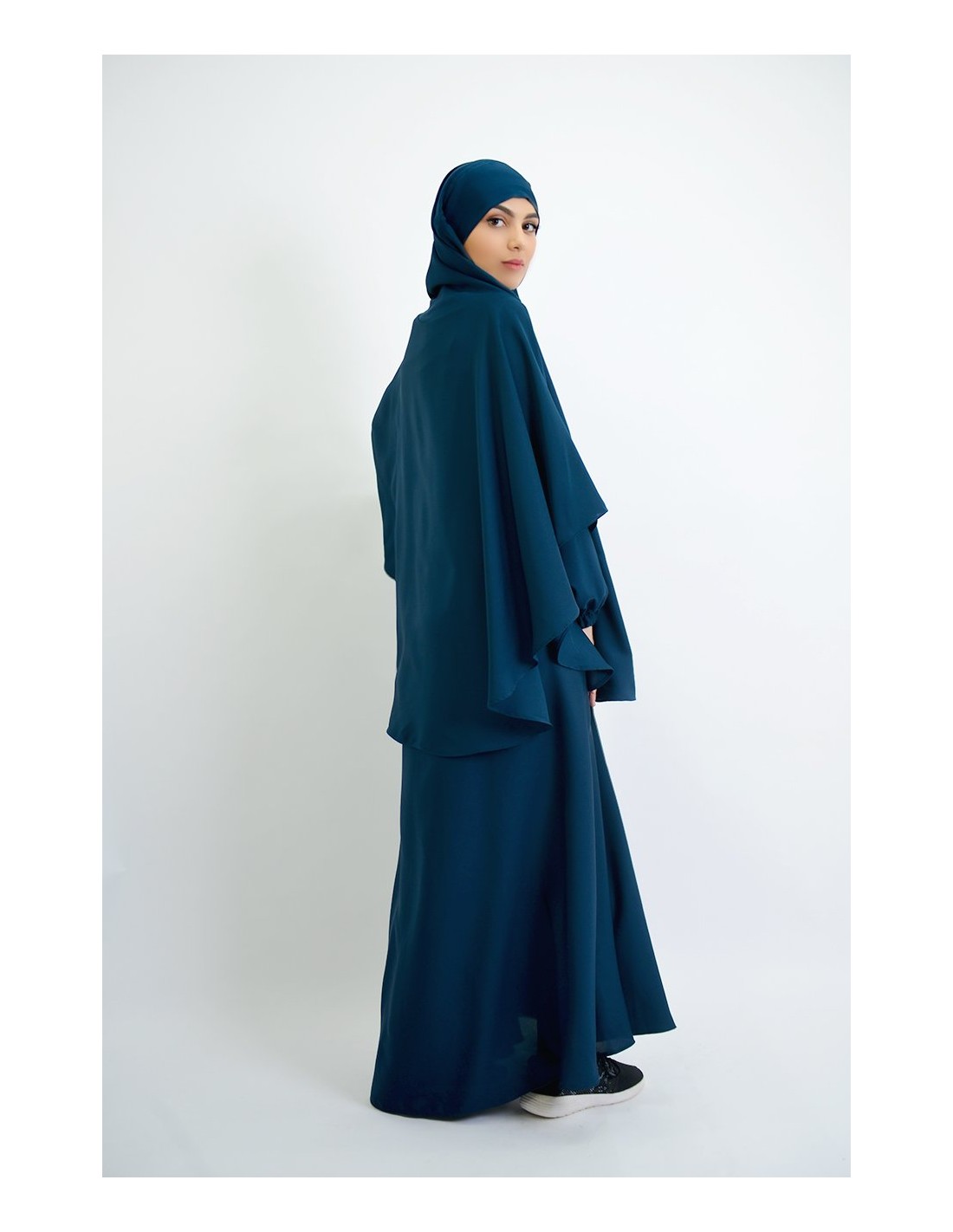 Abaya Regenschirm + Umhang mit eingebautem Hijab