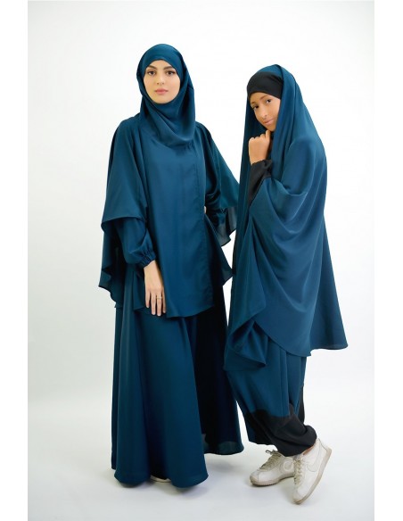 Abaya umbrella + cape with built-in hijab