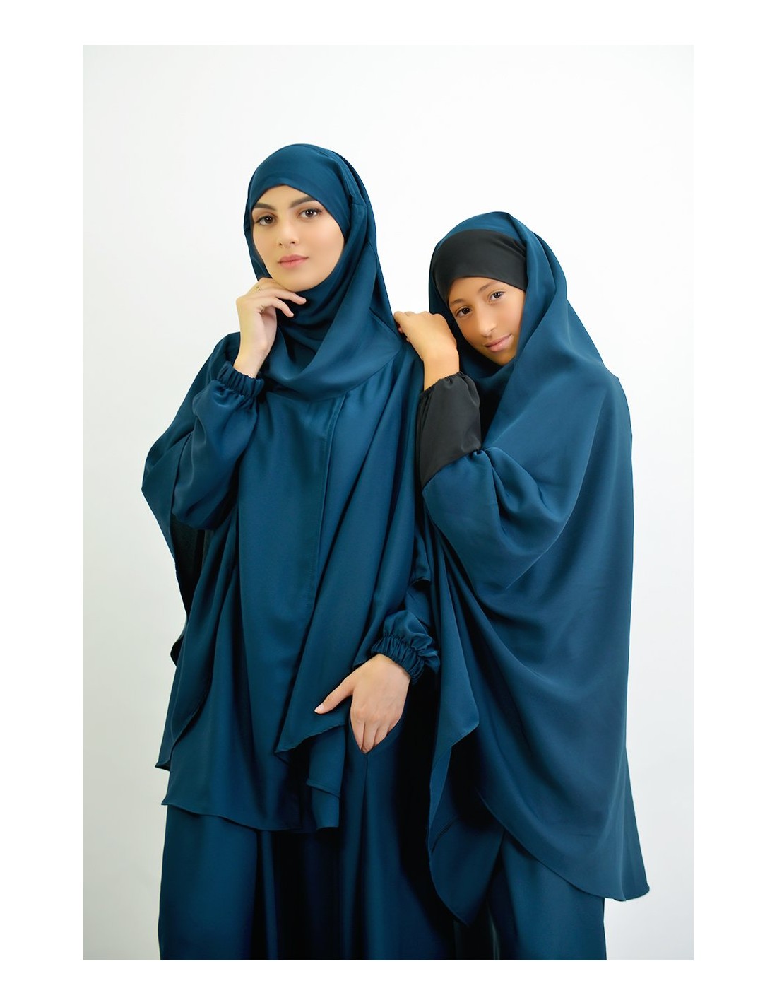 Abaya Regenschirm + Umhang mit eingebautem Hijab
