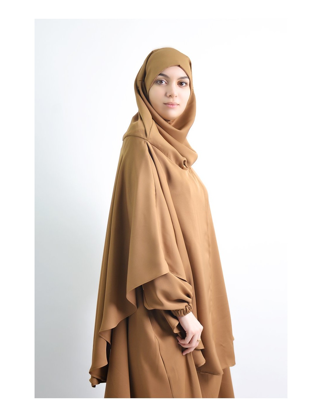 Abaya umbrella + cape with built-in hijab