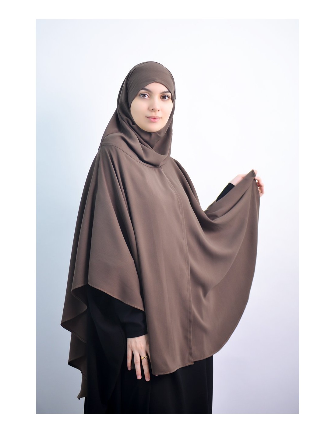 Cape with integrated hijab