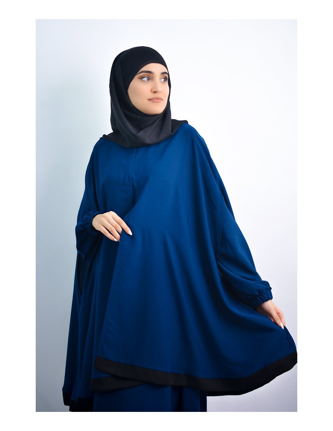 Abaya umbrella + integrated hijab cape Young