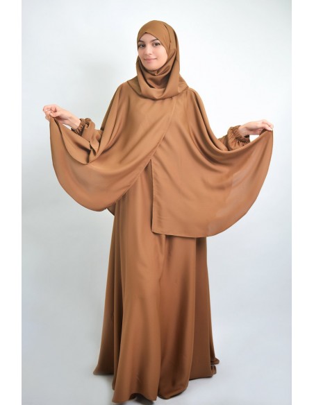 Abaya umbrella + cape with built-in hijab