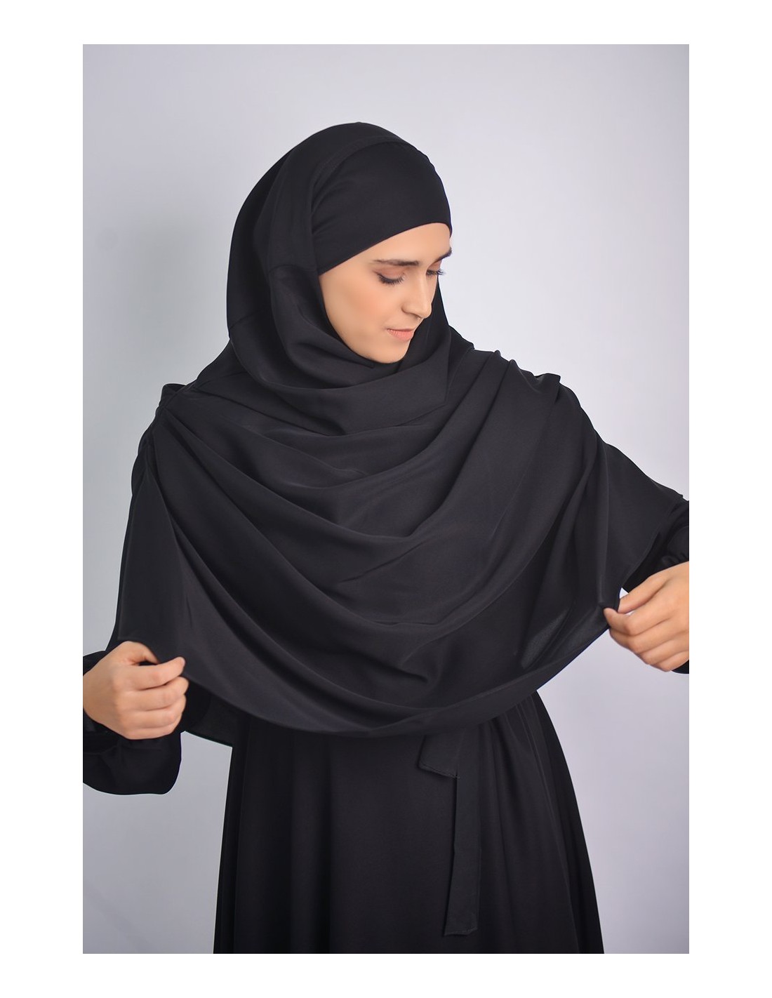 Abaya simplissime +khimar a plis