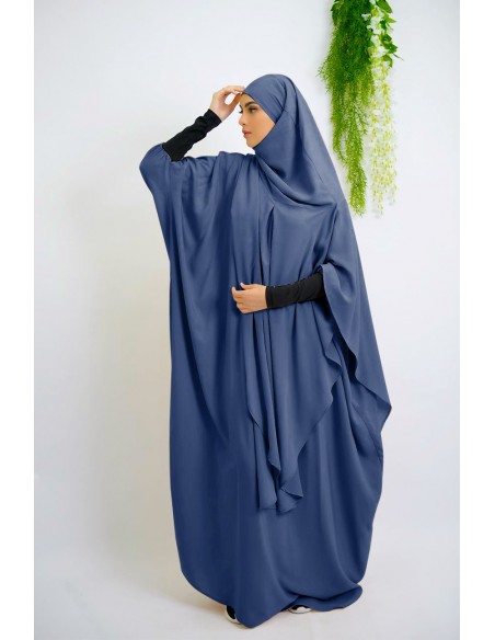 Abaya Khaleej + long khimar with built-in hijab