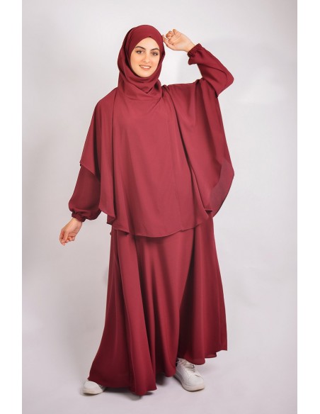 Abaya umbrella + cape with built-in hijab