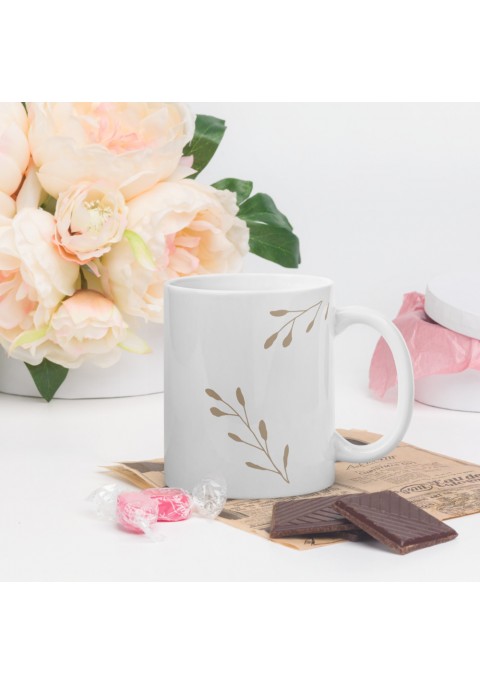 Mug "Prénom" fleuri 2