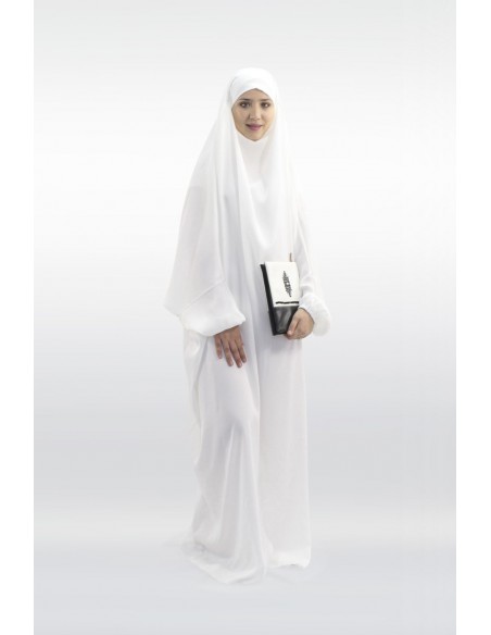 Jilbab Kawthar White