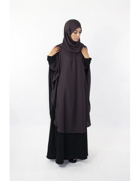 Langer Khimar Hijab integriert