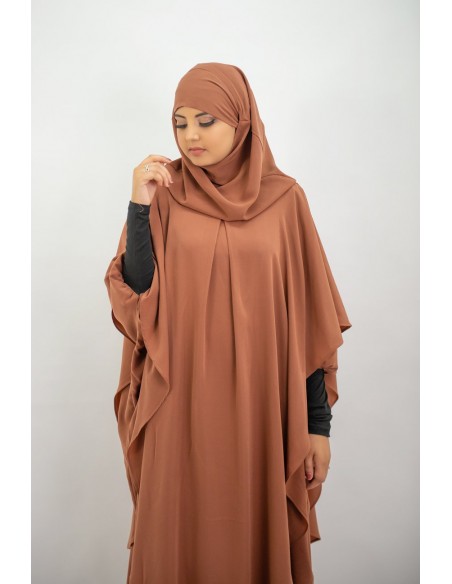 Langer Khimar Hijab integriert