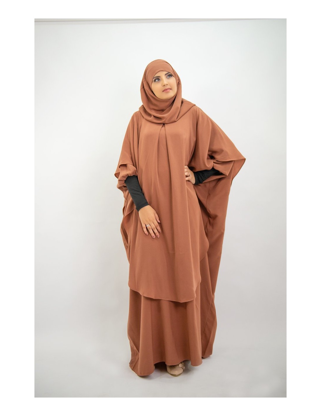 Hiyab Khimar largo integrado