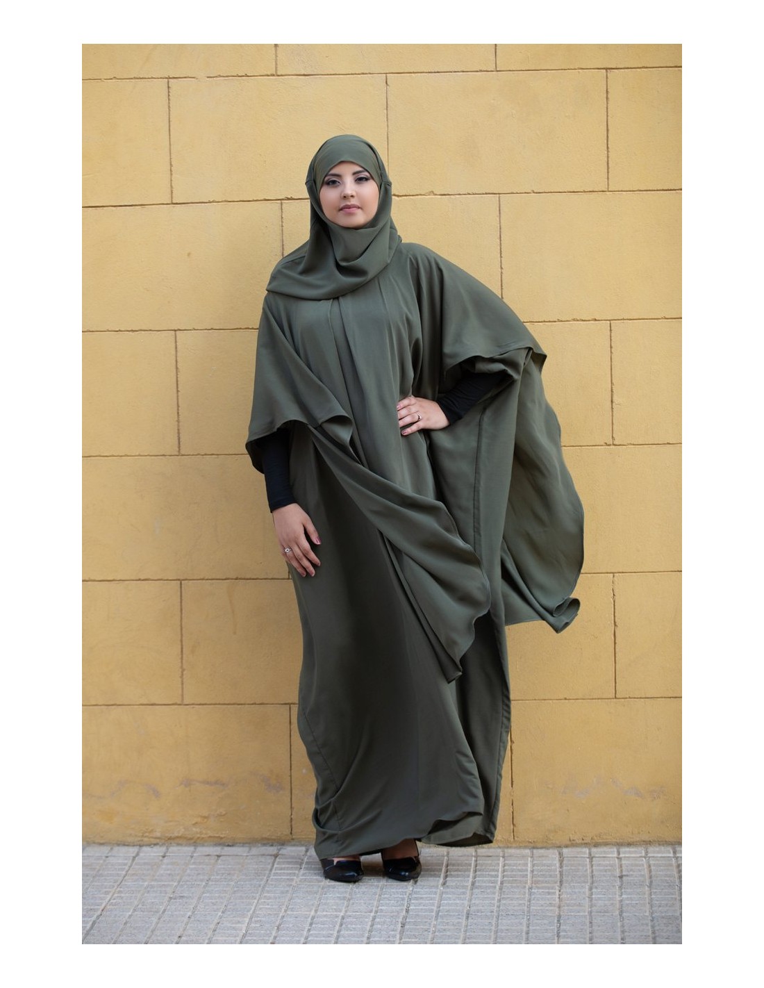 Hiyab Khimar largo integrado