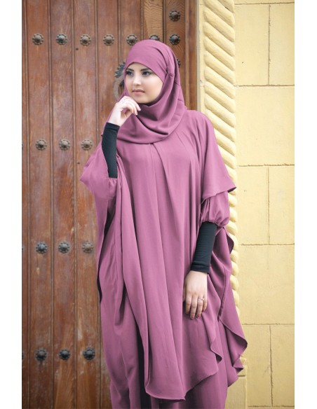 Langer Khimar Hijab integriert