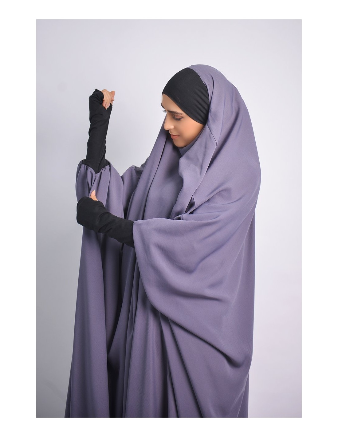 Jilbab Makkah mangas Lycra