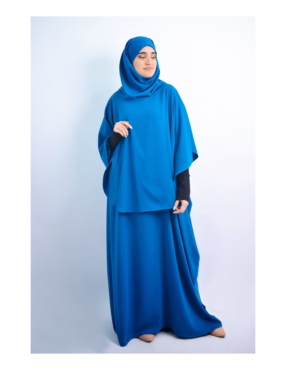 Cape mit integriertem Hijab
