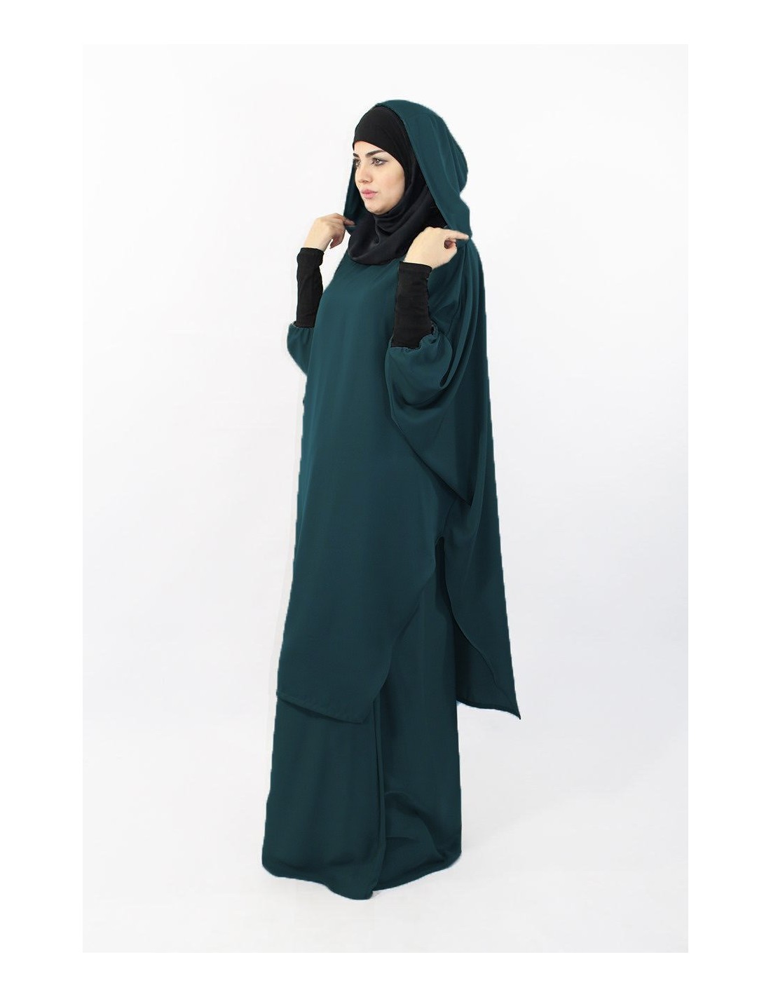 Young tunic: hijab and built-in hood