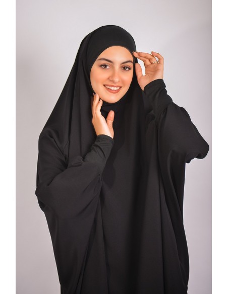 Jilbab al baida with frowns