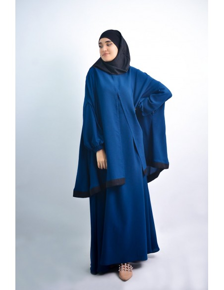 Abaya umbrella + integrated hijab cape Young