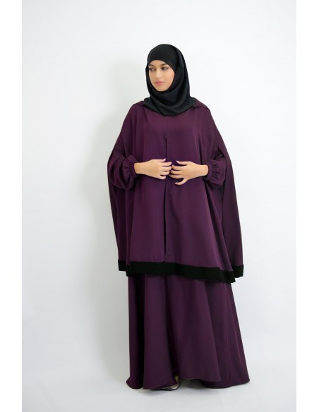 Abaya umbrella + integrated hijab cape Young