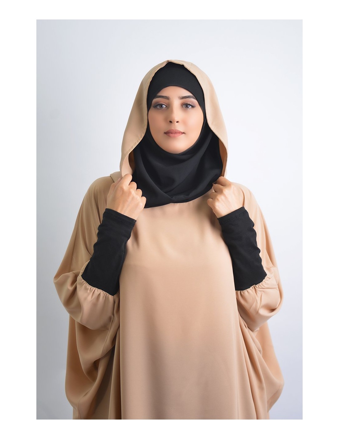 Young tunic: hijab and built-in hood