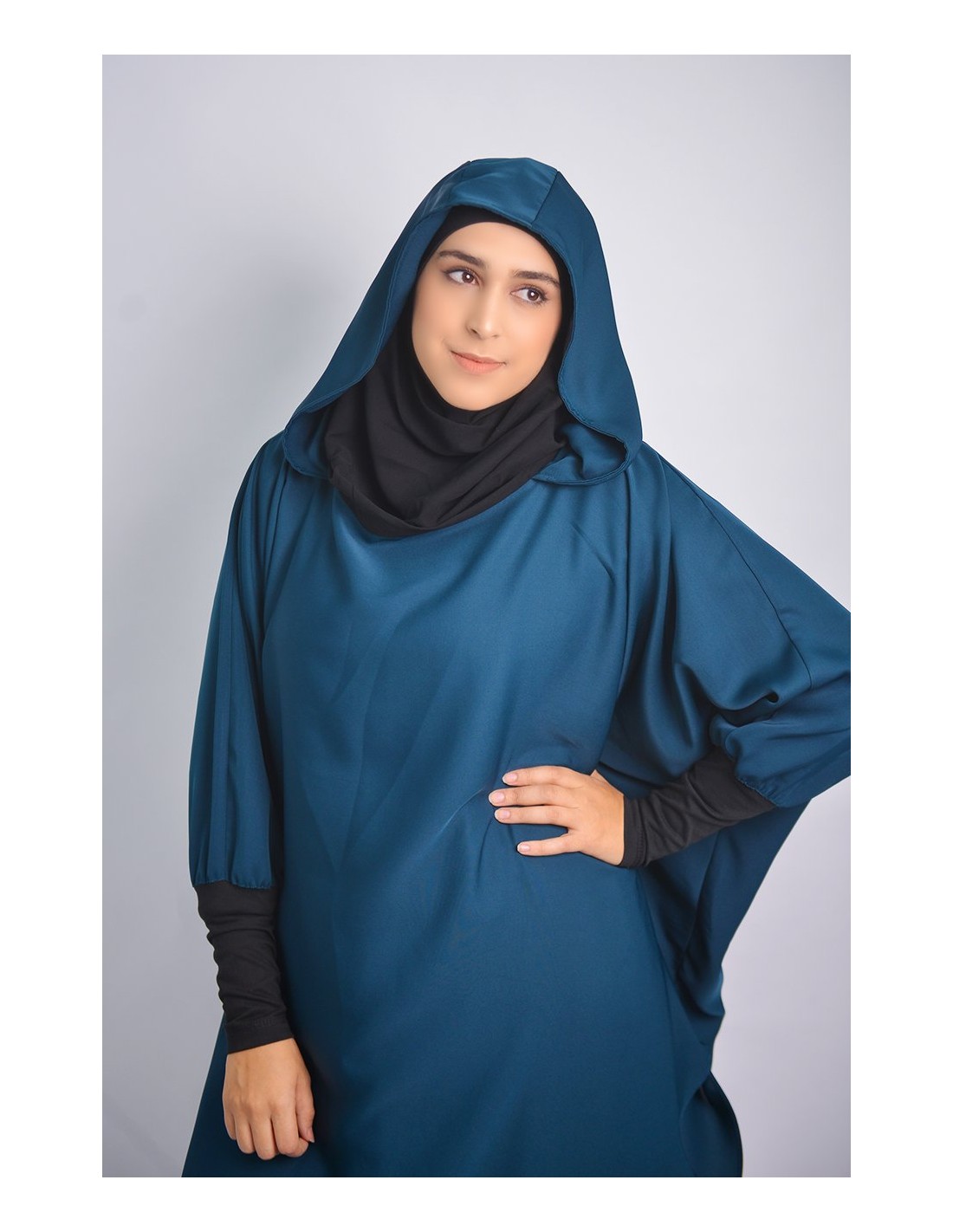 Young tunic: hijab and built-in hood
