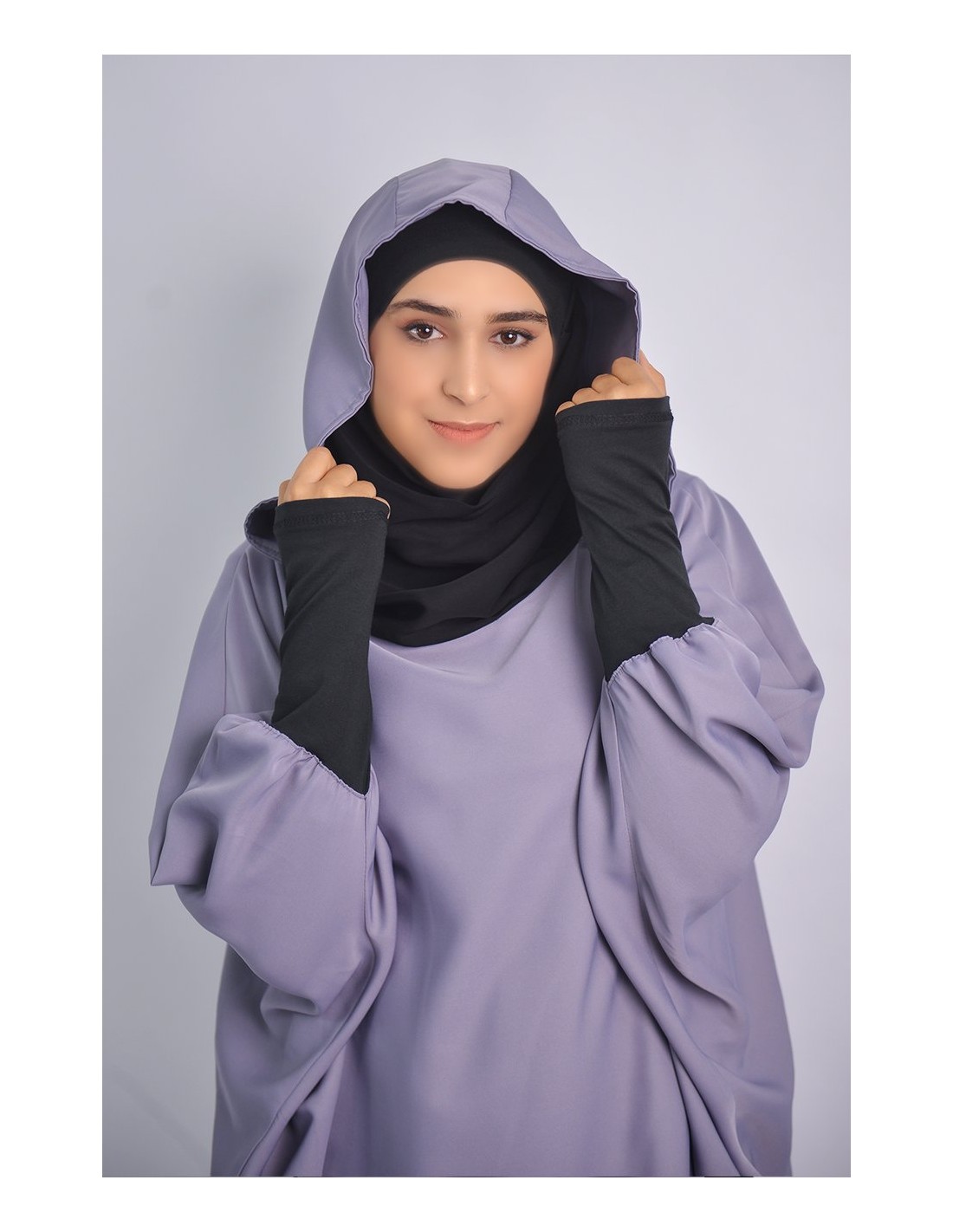 Young tunic: hijab and built-in hood