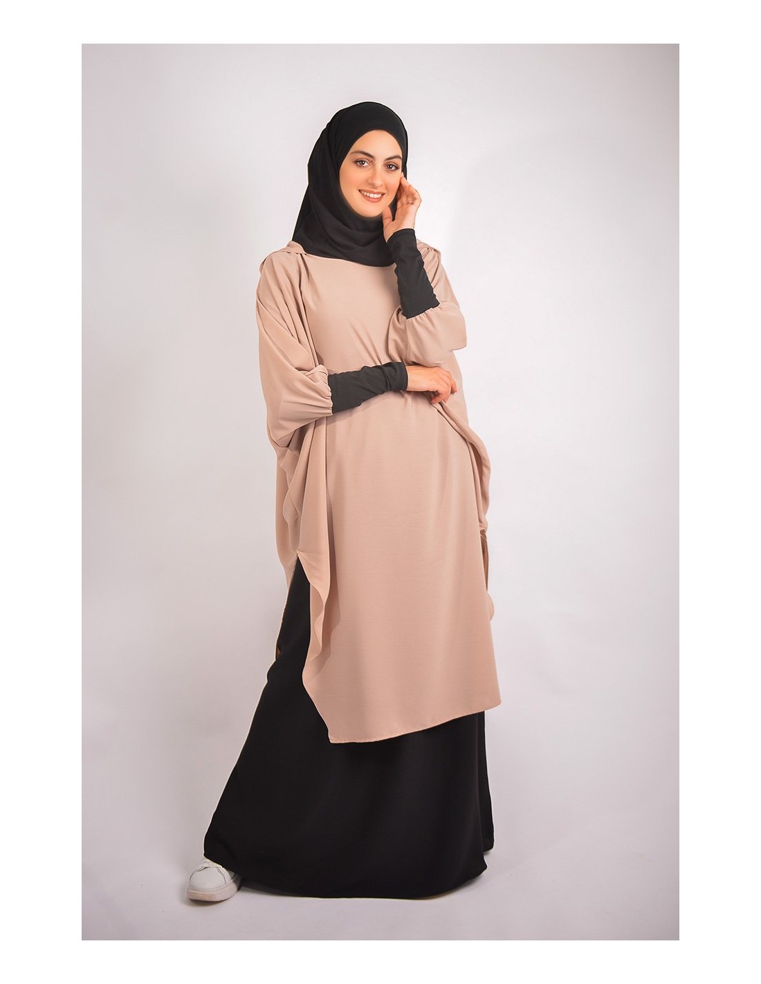 Young tunic: hijab and built-in hood